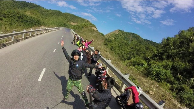 Vietnamese Youth on the Path to Cao Bang